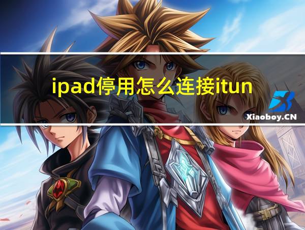 ipad停用怎么连接itunes的相关图片