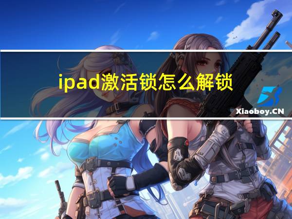 ipad激活锁怎么解锁的相关图片