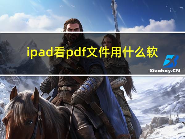 ipad看pdf文件用什么软件的相关图片