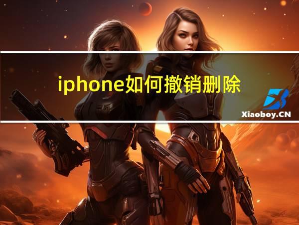 iphone如何撤销删除的相关图片