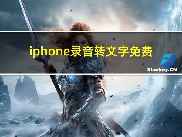 iphone录音转文字免费的相关图片