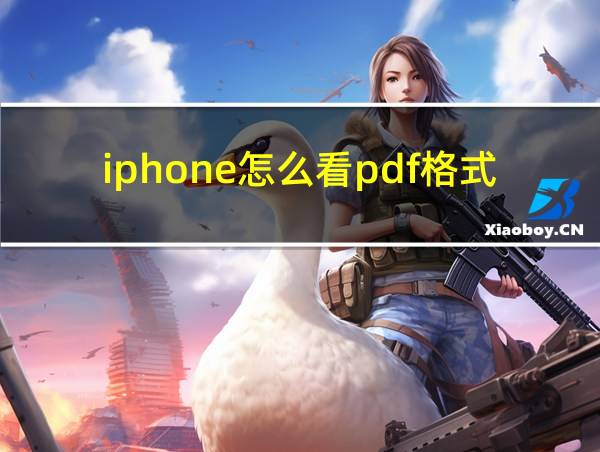 iphone怎么看pdf格式的相关图片