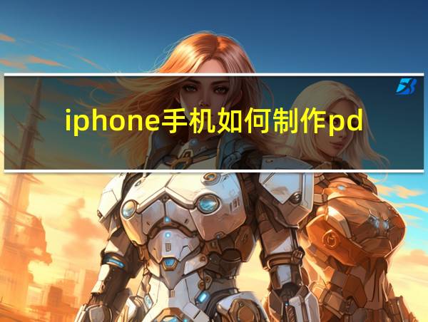 iphone手机如何制作pdf文件的相关图片