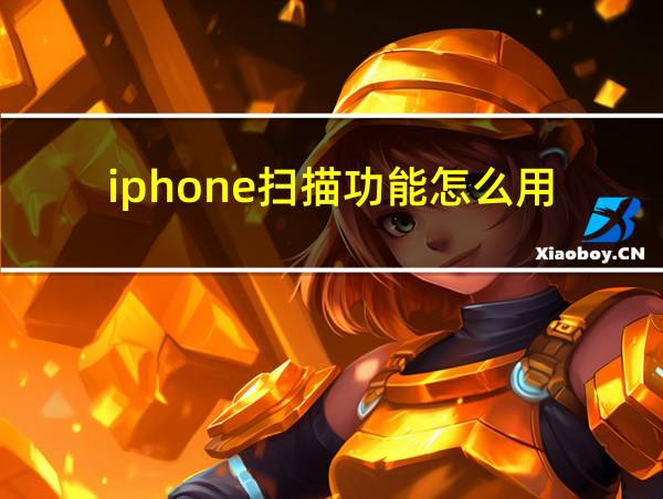 iphone扫描功能怎么用的相关图片