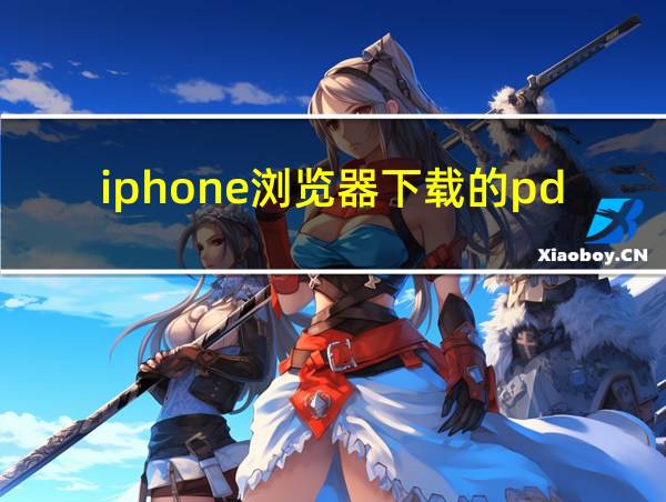 iphone浏览器下载的pdf在哪的相关图片