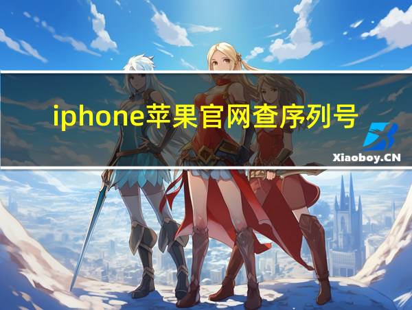 iphone苹果官网查序列号的相关图片