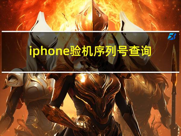 iphone验机序列号查询的相关图片