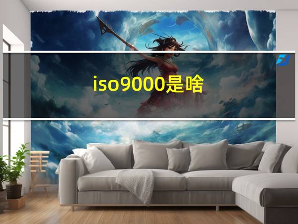 iso9000是啥的相关图片