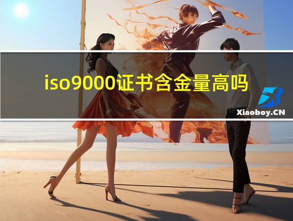 iso9000证书含金量高吗的相关图片