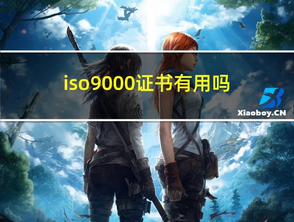 iso9000证书有用吗的相关图片