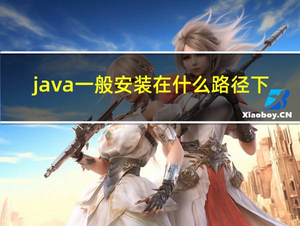 java一般安装在什么路径下面的相关图片