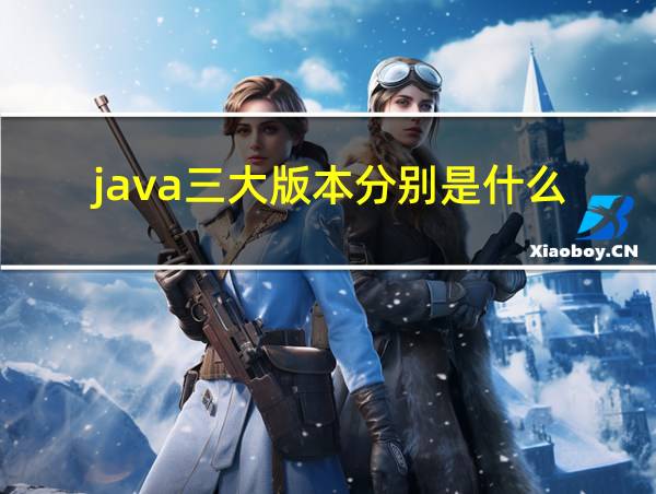 java三大版本分别是什么的相关图片