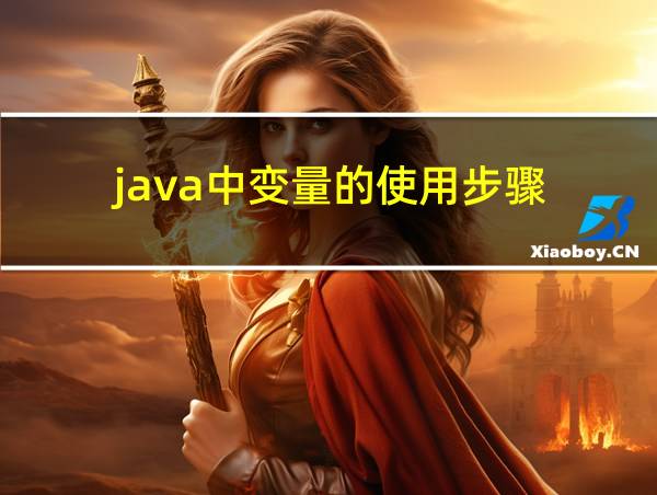 java中变量的使用步骤的相关图片