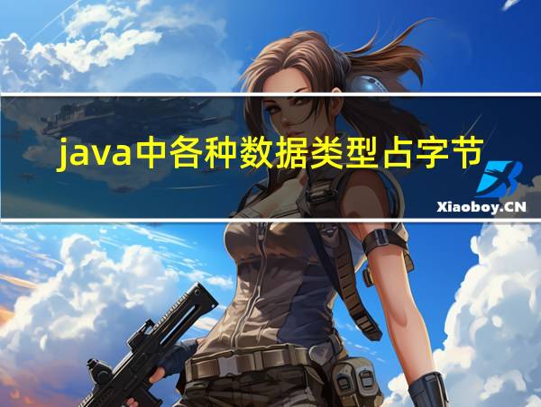 java中各种数据类型占字节数的相关图片