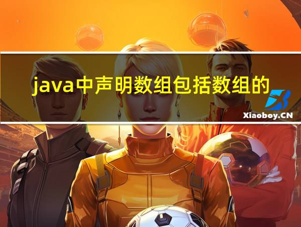 java中声明数组包括数组的名字的相关图片