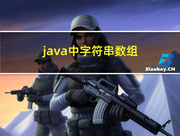 java中字符串数组的相关图片