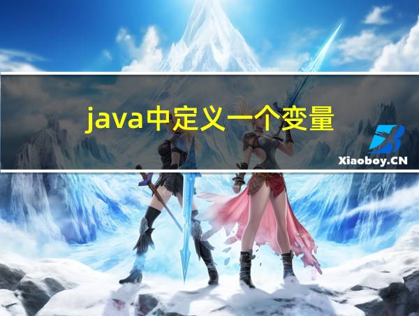 java中定义一个变量的相关图片