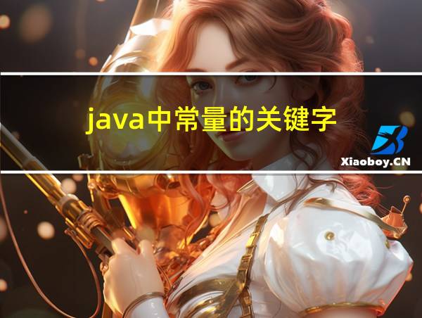 java中常量的关键字的相关图片