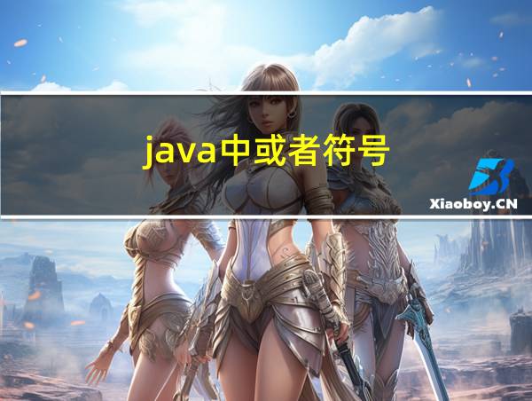 java中或者符号的相关图片