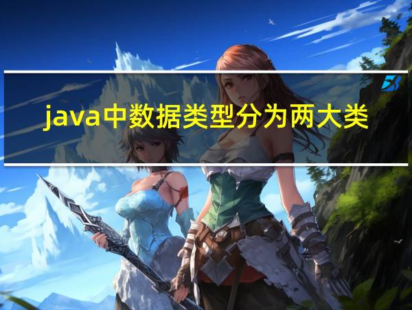 java中数据类型分为两大类的相关图片