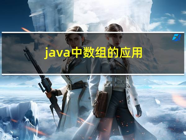 java中数组的应用的相关图片