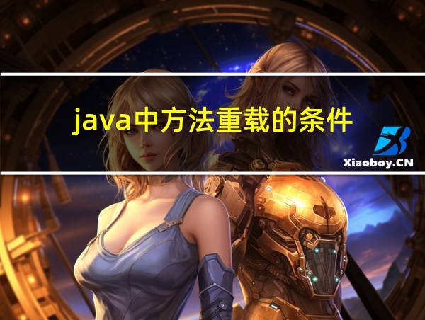 java中方法重载的条件的相关图片