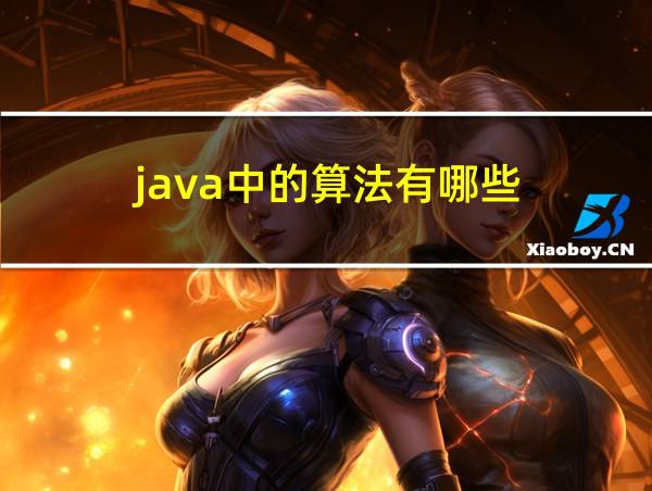 java中的算法有哪些的相关图片