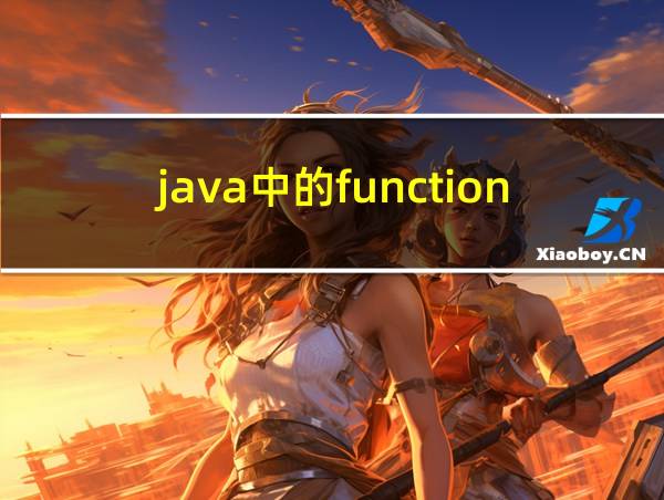 java中的function函数的相关图片