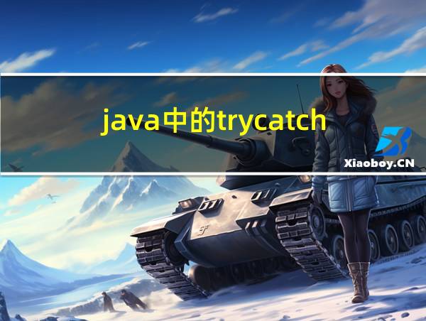 java中的trycatch的相关图片