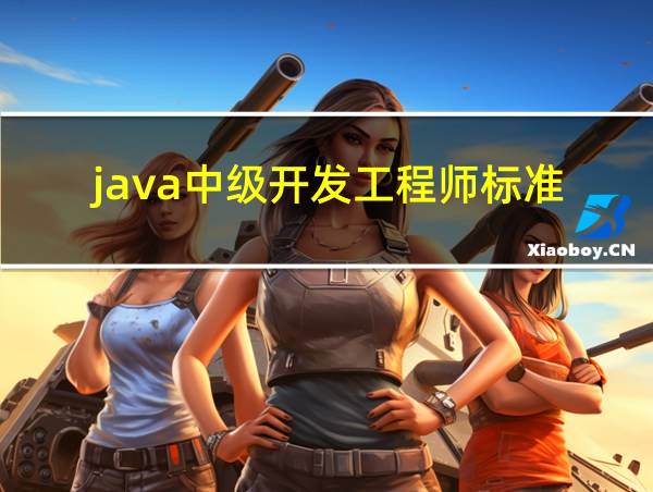 java中级开发工程师标准的相关图片