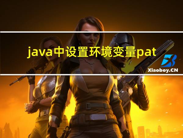 java中设置环境变量path的作用的相关图片