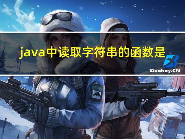 java中读取字符串的函数是的相关图片