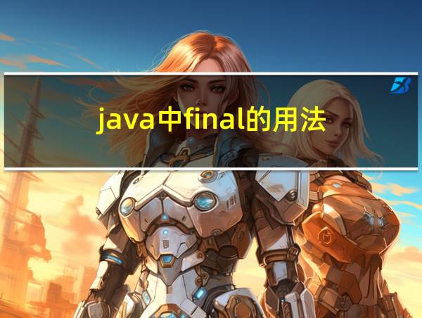 java中final的用法的相关图片