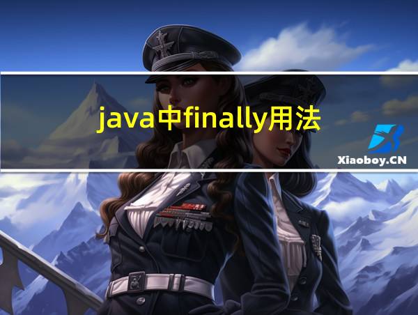 java中finally用法的相关图片