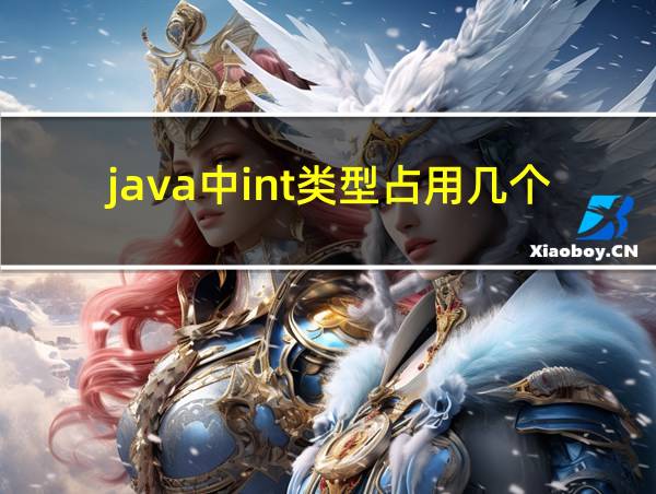 java中int类型占用几个字节的相关图片