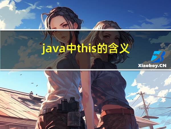 java中this的含义的相关图片