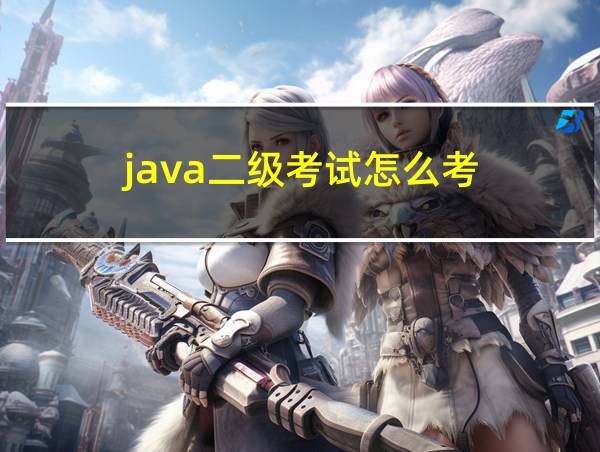 java二级考试怎么考的相关图片