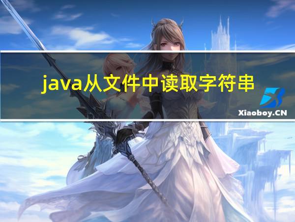 java从文件中读取字符串的相关图片