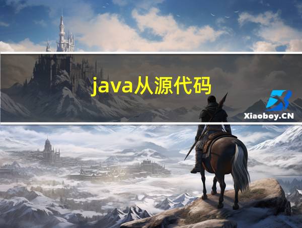 java从源代码的相关图片