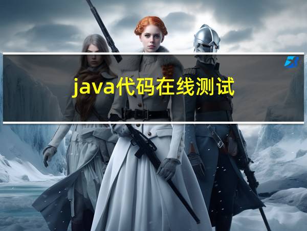 java代码在线测试的相关图片