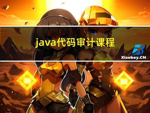 java代码审计课程的相关图片