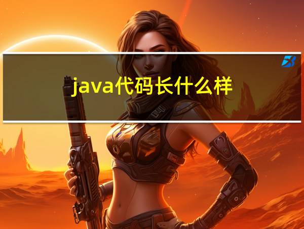 java代码长什么样的相关图片