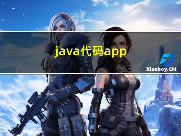 java代码app的相关图片