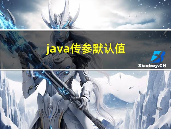 java传参默认值的相关图片