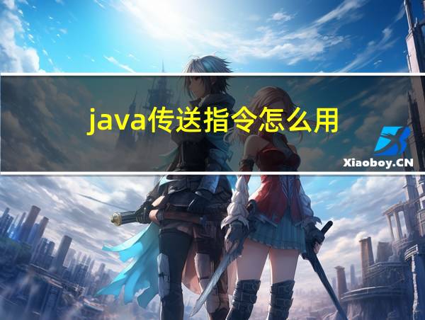 java传送指令怎么用的相关图片