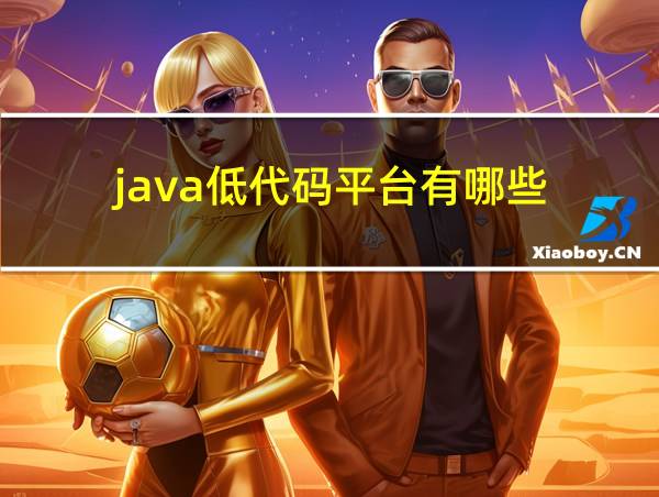 java低代码平台有哪些的相关图片