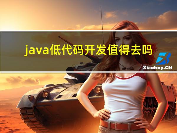 java低代码开发值得去吗的相关图片