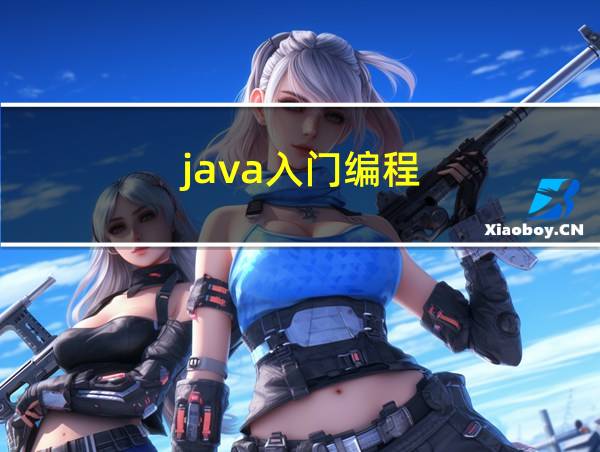 java入门编程的相关图片