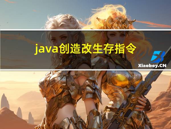 java创造改生存指令的相关图片