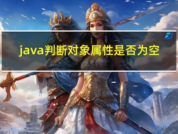 java判断对象属性是否为空的相关图片